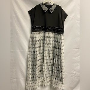 Karl Lagerfeld girl’s size 16 dress. Black with logo pleated skirt.